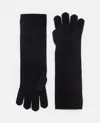 Max Mara Woman Black Gloves In Black