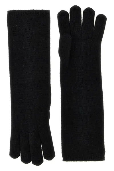 Max Mara 'alaggio' Gloves In Black