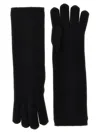 Max Mara Woman Black Gloves In Black