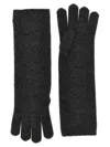 Max Mara Gray Conio Gloves In Gray