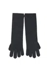 Max Mara Alaggio Gloves In Grigio Scuro