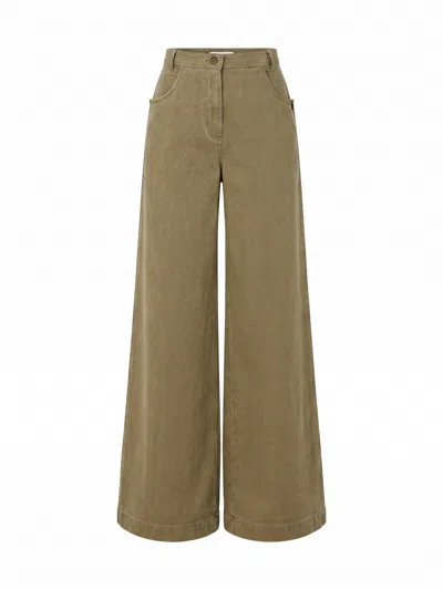 Max Mara Alamaro Pants In Green