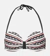 MAX MARA ALASKA PRINTED BIKINI TOP