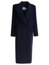 Max Mara Double-breasted Coat "albania1234" In Blue