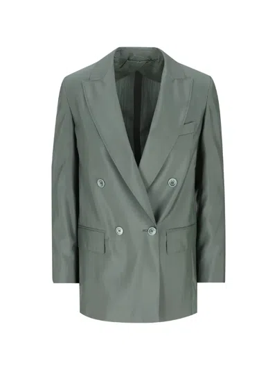 Max Mara Albata Double-breasted Blazer In Green