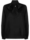 Max Mara Albenga Silk Blouse In Black