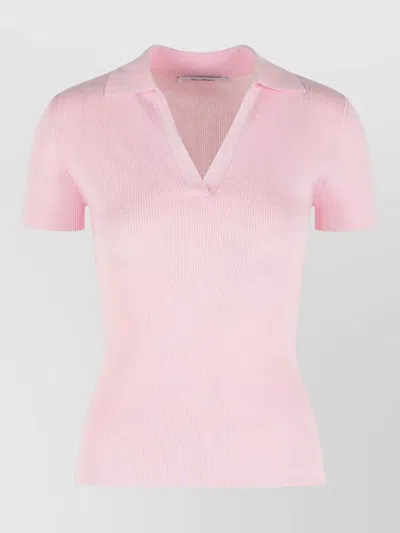 MAX MARA ALBERO VIRGIN WOOL POLO SHIRT SHORT SLEEVES