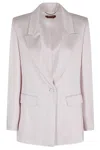 Max Mara Long-sleeved Suit Jacket In Pink