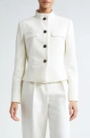 Max Mara Album Wool Jacket In White