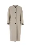 Max Mara Cappotto Album1234 In Cashmere Sabbia Donna