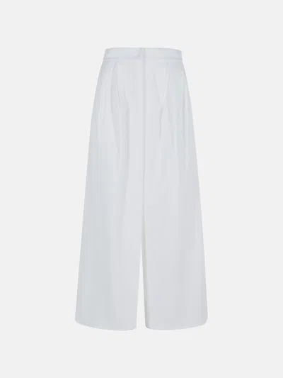 Max Mara 'alcade' White Cotton Skirt