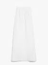 Max Mara High-waisted Pleated Maxi Skirt With Subtle Back Slit In White
