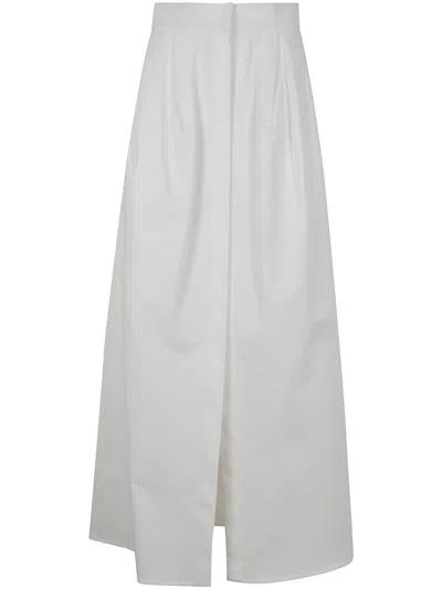 Max Mara Alcade1234 Maxi Skirt In White