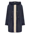 Max Mara Alcamo Blue Reversible Parka In Blue