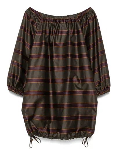 Max Mara Alcamo Mini Dress In Green
