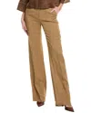 Max Mara Alcano Linen Trouser In Brown