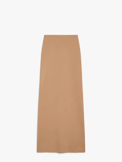 MAX MARA MAX MARA ALCE KNITTED SKIRT CAMEL