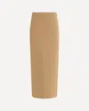Max Mara High Waist Skirts Seam Detailing In Brown