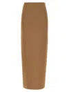 Max Mara Beige Alce Skirt In Brown