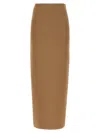 Max Mara High Waist Skirts Seam Detailing In Brown