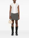 Max Mara Alcuno Mini Skirt In Grey