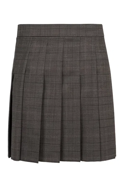 MAX MARA ALCUNO PLEATED MINI SKIRT