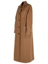 Max Mara Wool-and-cashmere-blend Coat In Marrone Bronzo