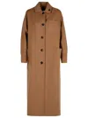 Max Mara Aldo Brown Virgin Wool Coat In Multi