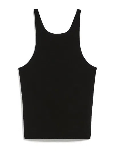 Max Mara Alfeo Halter Top In Vanis Wool In Black