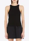 Max Mara Black Alfeo Halter Top In Black