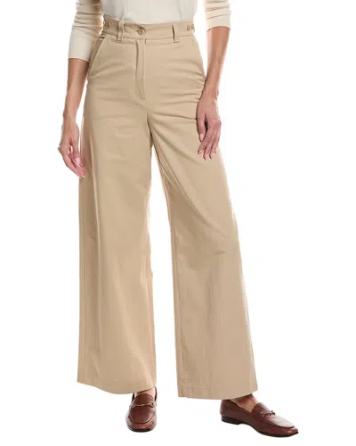 Max Mara Alfeo Long Trouser In Neutral