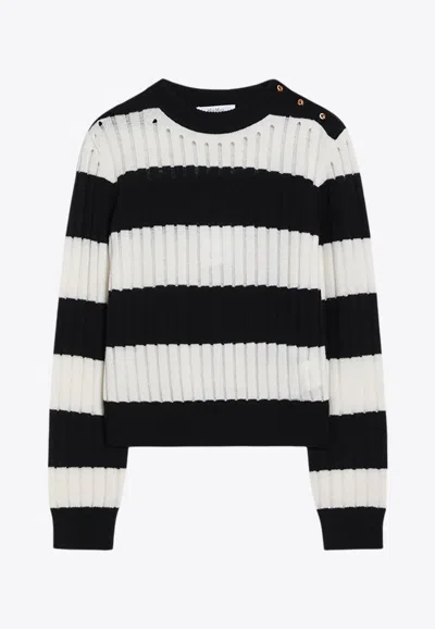 MAX MARA ALFEO STRIPED KNITTED SWEATER