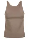 Max Mara Alfeo Tank Top In Brown