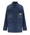 Max Mara Aligi Blue Denim Jacket In Blue
