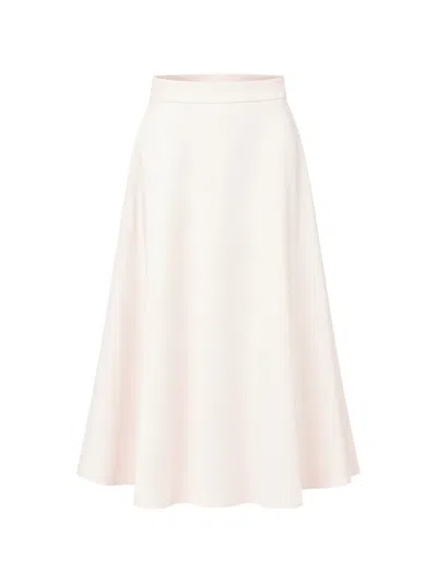 Max Mara A-line Flared Maxi Skirt In Pink