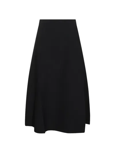 Max Mara A-line Midi Skirt In Black