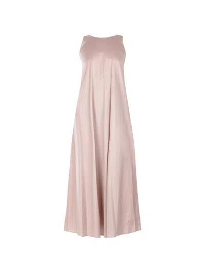 Max Mara A-line Sleeveless Midi Dress In Neutral