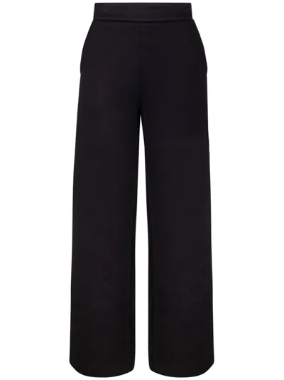 Max Mara Veles Jersey Sweatpants In Black