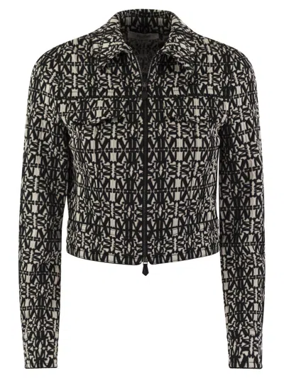 MAX MARA ALL-OVER PATTERNED ZIP-UP JACKET