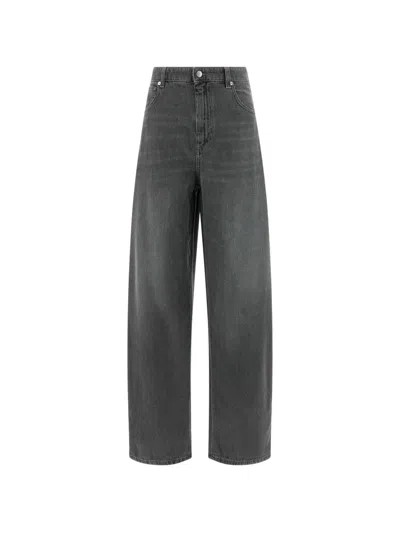 Max Mara Allegra Five-pocket Jeans In Gray