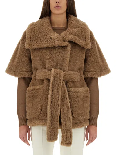 Max Mara Alpaca And Cashmere "teddy Bear" Coat In Beige