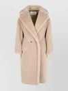 Max Mara Alpaca And Virgin Wool Hooded Coat In Neutral