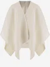 Max Mara Alpaca And Wool Blend Greenhouse Cape In White