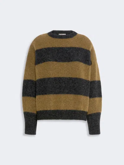 Max Mara Alpaca And Wool Blend Sweater In Green