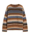 Max Mara Alpaca And Wool Blend Sweater In Multi