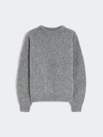 Max Mara Alpaca And Wool Jumper In Gray