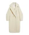 Max Mara Teddy Bear Icon Double-breasted Coat In White