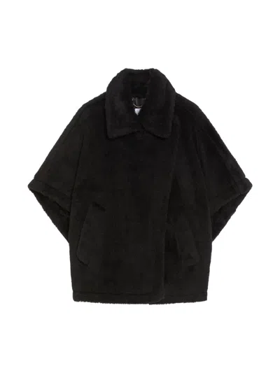 MAX MARA ALPACA AND WOOL TEDDY CAPE