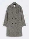 Max Mara Alpaca And Wool Trench Coat In Black