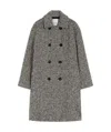 Max Mara Alpaca And Wool Trench Coat In Gray